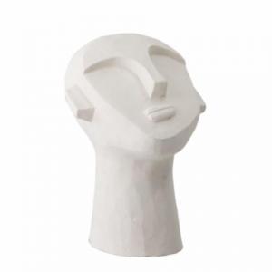 Visage sculpté blanc