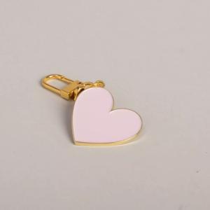 Porte cles coeur rose