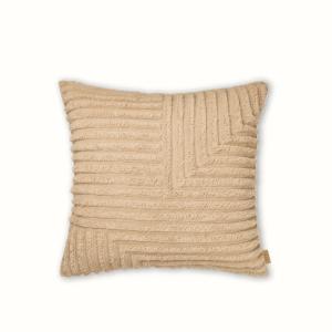 Coussin crease wool light sand