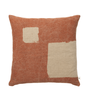 Housse de coussin oleo terracotta