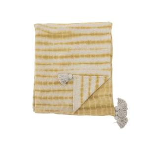 Couvre lit ou canapé jaune
