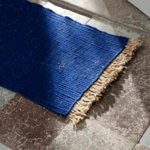 Tapis block bleu