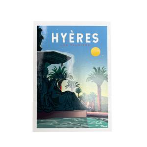 Carte postale hyeres les palmiers