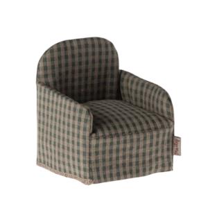 Fauteuil souris vert vichy