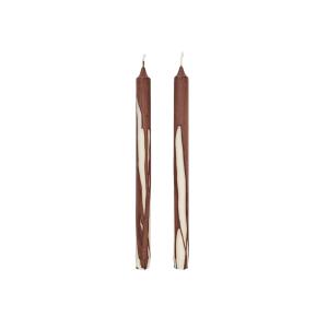Bougie  dryp chocolat x2