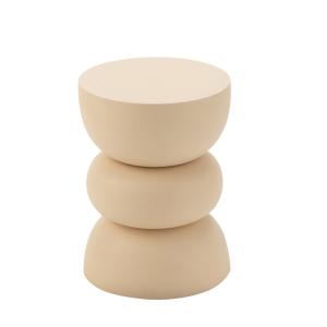 Table d'appoint fer beige
