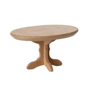 Table à manger ovale naturel souris