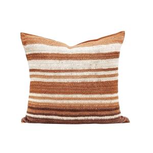 Housse coussin tribu cusco crochet main
