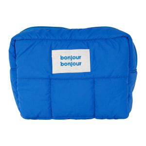 Trousse toilette matelassé indigo